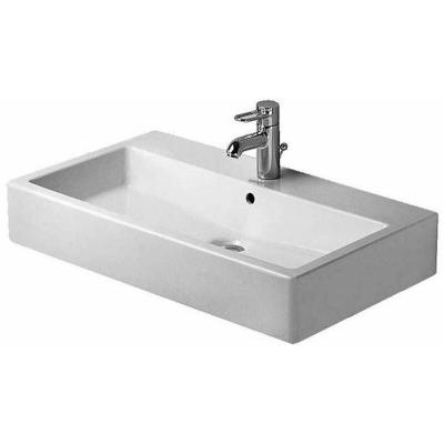 Duravit - Lavabo Vero 700mm, avec trop-plein, avec banc &agrave; trou pour