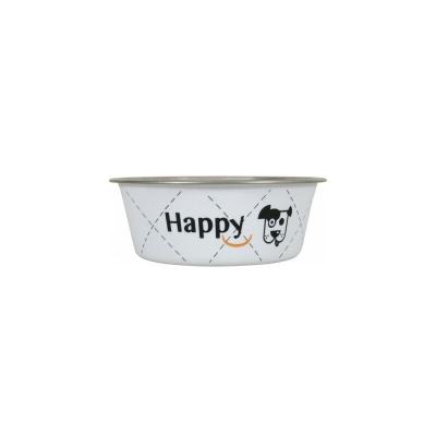 ZOLUX  Happy Ecuelle en Inox pour Chien Blanc 21 cm 1,5 L