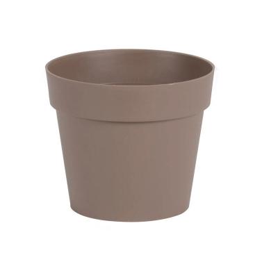 EDA  Pot de fleur rond Toscane - &Oslash; 20 x H 17 cm - 3 L - Taupe