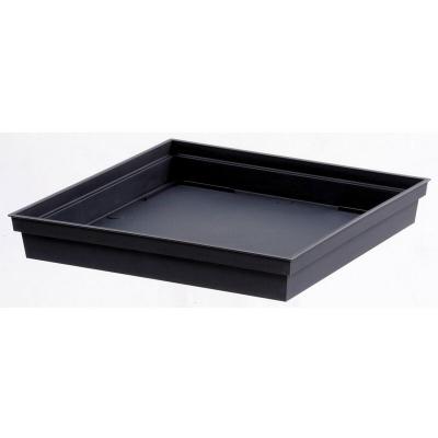 EDA  Soucoupe carr&eacute;e Toscane - 267 x 267 x H 38 cm - Gris anthracite