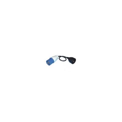Electraline 20848043F Adaptateur pour caravanne, Bleu