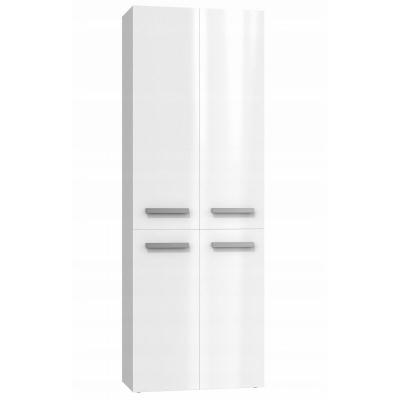 ELLOS - Armoire de salle de bain avec deux paniers - Poign&eacute;es Blanc 