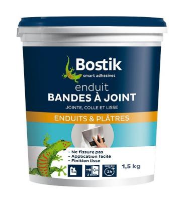 BOSTIK  - Enduit bande &agrave; joint p&acirc;te 1.5kg - Lot de 6