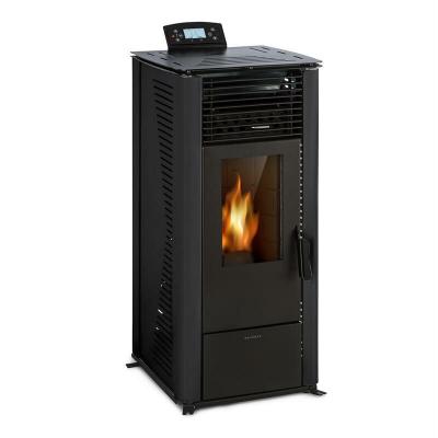 WALDBECK Energiewende Po&ecirc;le &agrave; granules 5 niveaux - Puissance thermique 5/10kW - Classe A+ - Noir 