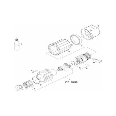 KARCHER Engrenage complet pour remplacement 6 pour nettoyeur haute-pression  - 40603910