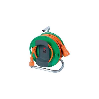 RIBIMEX Ribiland - enrouleur &eacute;lectrique 25m/3x1,5 pied plastique - preej25315v