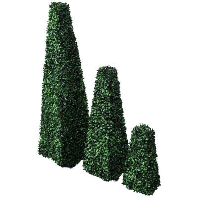 VIDAXL  lot de 3 topiaires pyramidales en buis artificiel 41622