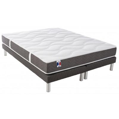 I D LITERIE Ensemble Matelas ep21/22cm 759 ressorts 160x200cm + Sommier