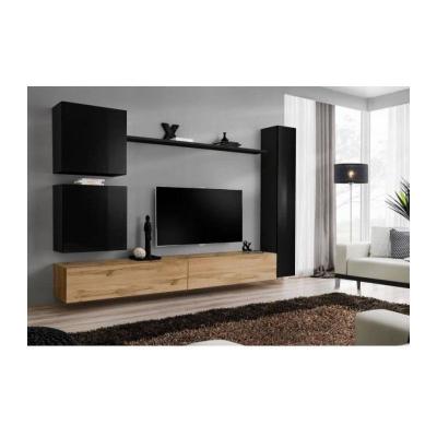 PRICE FACTORY Ensemble meuble pour salon -  - SWITCH VIII - Marron - Noir - Contemporain - Design