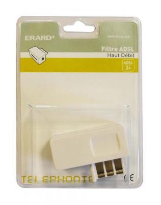ERARD  Connect - Filtre adsl 2 + prise t&eacute;l&eacute;phone - femelle RJ11 femelle
