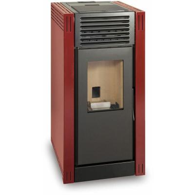 ESCALOR Po&ecirc;le &agrave; granul&eacute;s narel 7kW rouge imp&eacute;rial - 