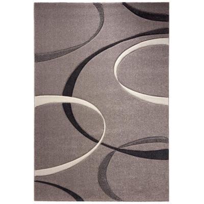 ESPRIT Tapis Chambre 80x150 Tiss&eacute; Gris Rectangle Motif Floral Campus