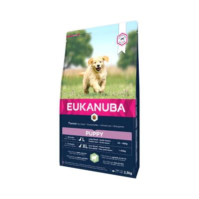 EUKANUBA  Puppy Large &agrave; l'agneau & riz pour chien 3 x 2,5 kg