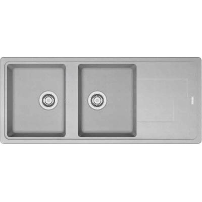 FRANKE Evier 2 bacs + 1 &eacute;gouttoir platinum TITAN 