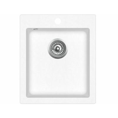  Evier granit blanc - carr&eacute; sans &eacute;gouttoir - SIMPLEX