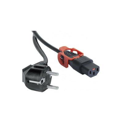 MCAD Cordon secteur a verrouillage noir - 3m 