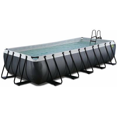EXIT TOYS Piscine EXIT Black Leather 540x250x100cm avec pompe filtrante - noir