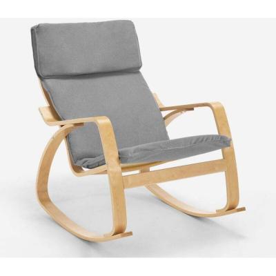 AHD AMAZING HOME DESIGN Fauteuil &agrave; bascule au design scandinave ergonomique aalborg 