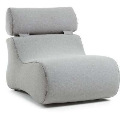KAVE HOME Fauteuil Club gris clair - 