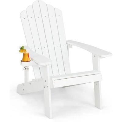 COSTWAY  Fauteuil De Jardin Adirondack En Hips Bois Massif Imperm&eacute;able
