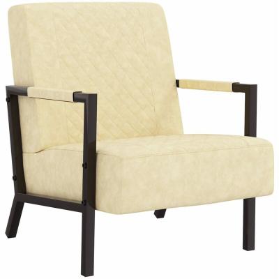 VIDAXL  fauteuil cr&egrave;me similicuir