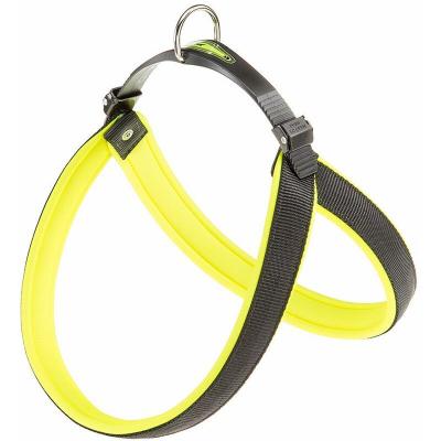 FERPLAST  Agila Fluo 8 Harnais Chien A=b 69 X 77 cm 30 mm Jaune