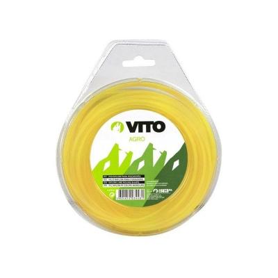 VITO Fil nylon rond pour d&eacute;broussailleuse - longueur 15m - diam&egrave;tre 3mm