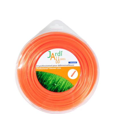 JARDIAFFAIRES Fil pour d&eacute;broussailleuse professionnel Etoile 2,4mm x 105 m&egrave;tres
