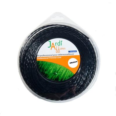 JARDIAFFAIRES Fil pour d&eacute;broussailleuse professionnel Torsade 2,4mm x 120 m&egrave;tres