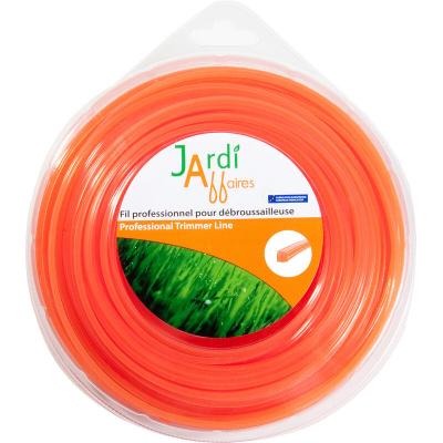 JARDIAFFAIRES Fil Pro pour d&eacute;broussailleuse Carr&eacute; Diam 4 mm X 30 m&egrave;tres 4mm