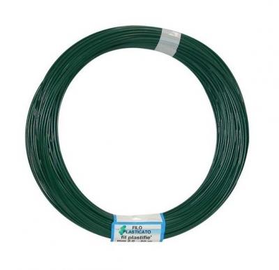 FILGRAF Fil attache plastifi&eacute; vert - 50 m - d: 2 mm - 