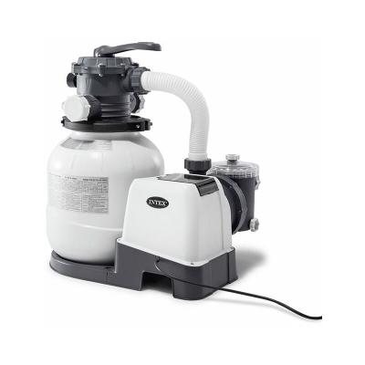 INTEX  - Pompe filtre a' sable 26646 pour piscine hors sol 7900 l/h avec filtration 6 fonctions