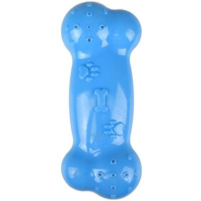FLAMINGO Jouet rafra&icirc;chissant olaf forme os pour chien en tpr longueur 11 cm  Pet Products Bleu