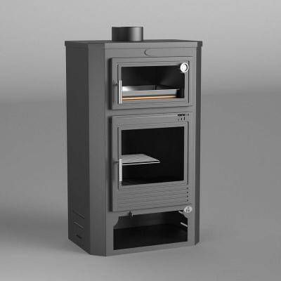 Fm Po&ecirc;le &Agrave; Bois Acier M-104 10kw Avec Porte En Fonte Et Four