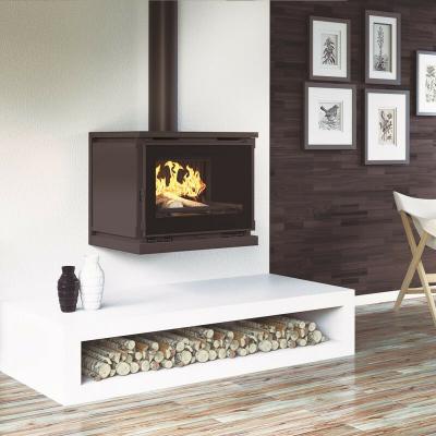 FM CALEFACCION FM Po&ecirc;le &agrave; bois suspendu M-170 FK 12.5kW foyer fonte et verre s&eacute;rigraphi&eacute;