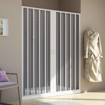 FORTE Idralite - Porte de douche pvc accord&eacute;on h 185 mod. Aura centrale 120 cm