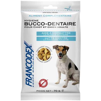 FRANCODEX Friandises Hygi&egrave;ne Bucco-Dentaire 75g Pour Chiens  Multicolor