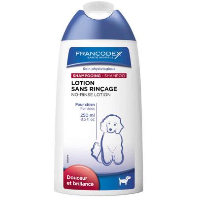 FRANCODEX Shampooing Lotion Sans Rin&ccedil;age Chien 250ml - 
