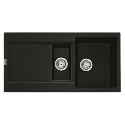 FRANKE Evier &agrave; encastrer 60cm onyx avec siphon  459464 - noir