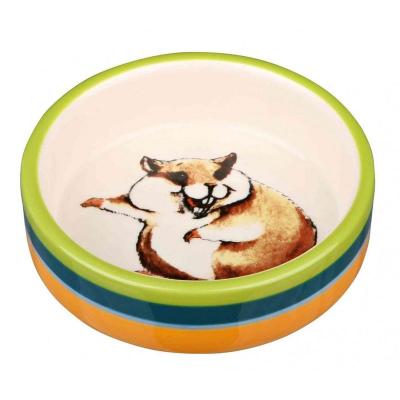 TRIXIE Auge C&eacute;ramique Hamster Couleurs-Cr&egrave;me 80 ml 