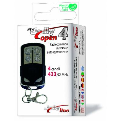  JOLLY OPEN 4 T&eacute;l&eacute;commande Copieuse Universelle 4 Canaux 433,92 MHz Portail Garage