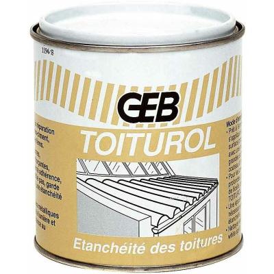 GEB - Toiturol mastic litumlux pour r&eacute;parations, bo&icirc;te 900 ml