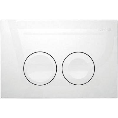 GEBERIT Plaque de d&eacute;clenchement 2 touches Blanc (115.125.11.1)