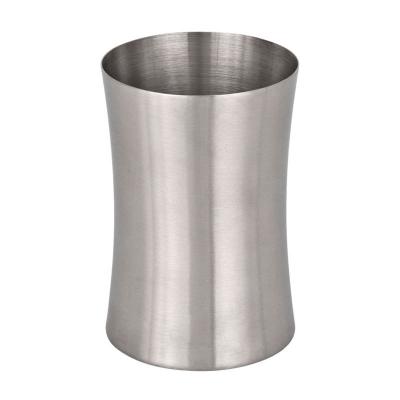 WENKO  Porte Brosse &agrave; Dent, Gobelet Salle de Bain, Pieno, Acier inox, &Oslash; 6,7x10 cm, mat