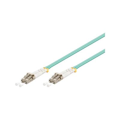 WENTRONIC goobay - C&acirc;ble r&eacute;seau - LC multi-mode (M) pour LC multi-mode (M) - 2 m - 2 m - fibre optique - 50 / 125 microns - OM3 - sans halog&egrave;ne - turquoise