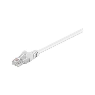 GOOBAY CAT 5e C&acirc;ble de Liaison, U/UTP, Blanc, 0.5m Longueur de C&acirc;ble