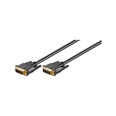 WENTRONIC goobay - C&acirc;ble DVI - liaison double - DVI-I (M) pour DVI-I (M) - 2 m - vis molet&eacute;es - noir 