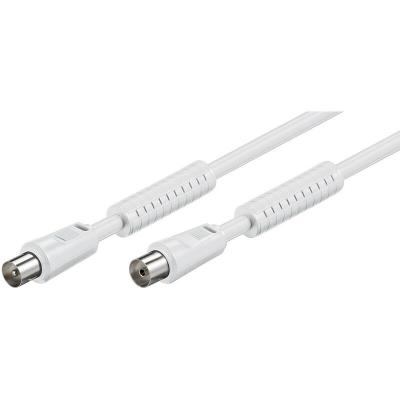 GOOBAY C&acirc;ble de Connexion Antennes (80 dB), Ferrite, Double Blindage, 2.5m Longueur - 50724