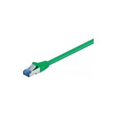 GOOBAY  93660 CAT 6a C&acirc;ble de Liaison, S/FTP (PiMF), Vert, 0.5m Longueur