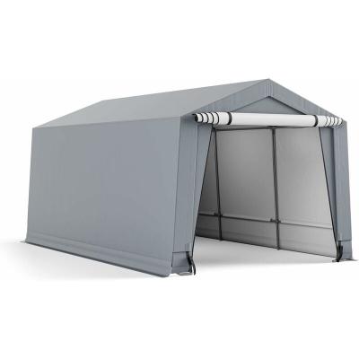 GOPLUS  Tente Abri Garage Imperm&eacute;able 490x290x245CMTente de Voiture Cadre en AcierPortes D&eacute;tachablespour VoitureCamping-Car 